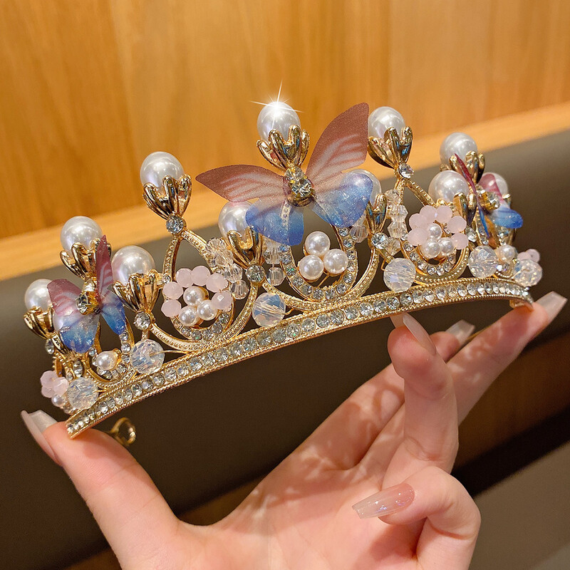 1 coroană mare bentita coroană din aliaj potrivită pentru petreceri de aniversare și spectacole zilnice