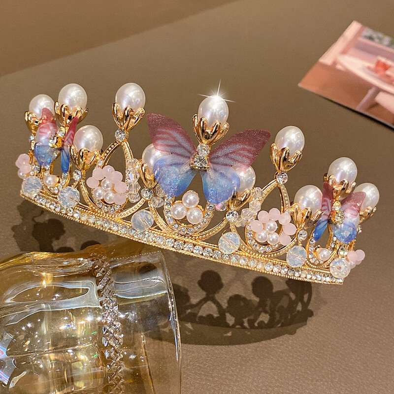 1 coroană mare bentita coroană din aliaj potrivită pentru petreceri de aniversare și spectacole zilnice