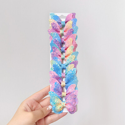 10kom/komplet Sjajne leptir mašne Ukosnice za žene Djevojke Kožne modne ukosnice Ukosnice Pokrivala za kosu Poklon Hairgripes Accessoires