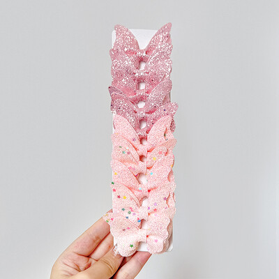 10kom/komplet Sjajne leptir mašne Ukosnice za žene Djevojke Kožne modne ukosnice Ukosnice Pokrivala za kosu Poklon Hairgripes Accessoires