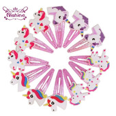 Nishine 10 kom/lot Ukosnice s jednorogom Ukosnice s crtanim životinjama Slatka dječja pokrivala za glavu Dodaci za kosu za djevojčice Rekviziti za fotografije Pokloni