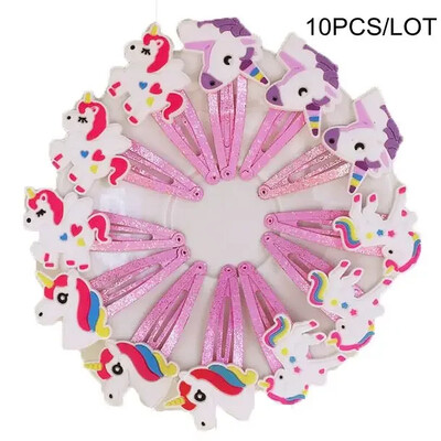 Nishine 10 kom/lot Ukosnice s jednorogom Ukosnice s crtanim životinjama Slatka dječja pokrivala za glavu Dodaci za kosu za djevojčice Rekviziti za fotografije Pokloni