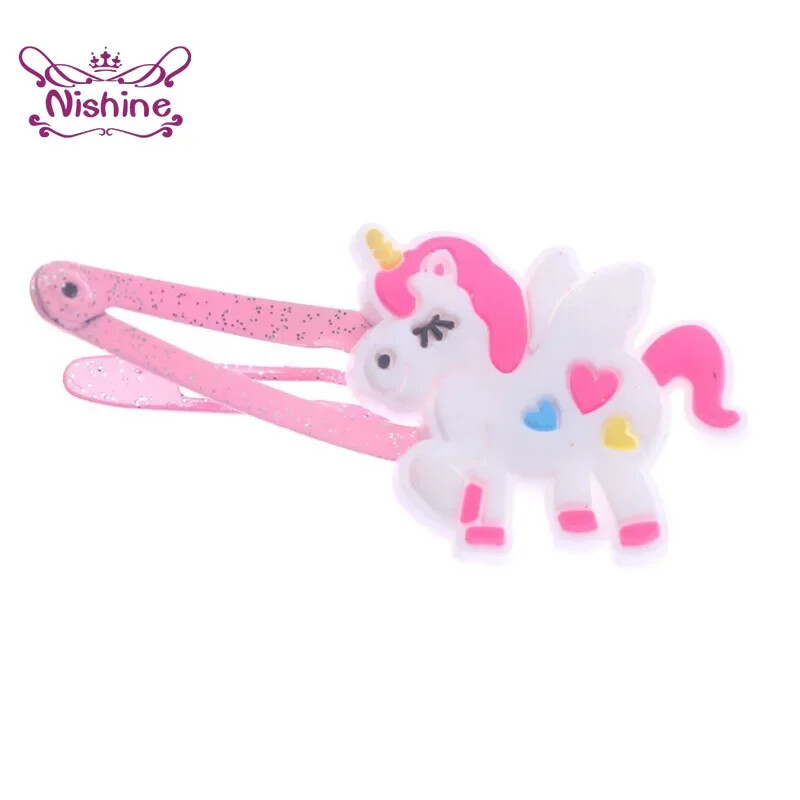 Nishine 10 kom/lot Ukosnice s jednorogom Ukosnice s crtanim životinjama Slatka dječja pokrivala za glavu Dodaci za kosu za djevojčice Rekviziti za fotografije Pokloni