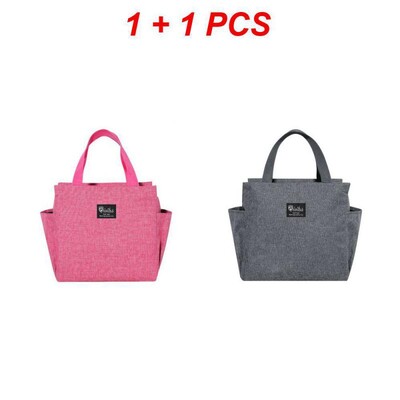 Crna rashladna torba velikog kapaciteta Vodootporna Oxford prijenosna toplinska torba za ručak s patentnim zatvaračem za žene Kutija za ručak Torba za hranu za piknik