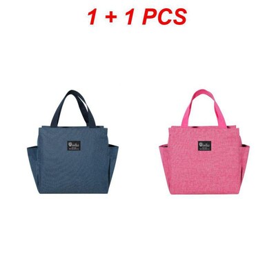 Crna rashladna torba velikog kapaciteta Vodootporna Oxford prijenosna toplinska torba za ručak s patentnim zatvaračem za žene Kutija za ručak Torba za hranu za piknik