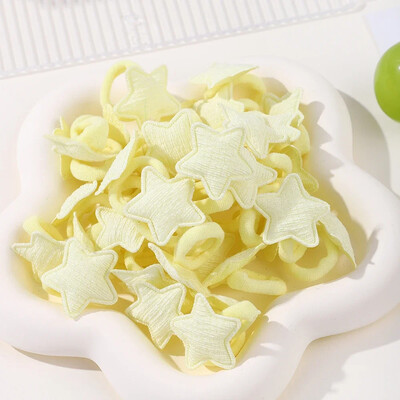 10/20 bucle pentru fete roz inimă stea copii bucla de păr fără rău pentru păr desene animate prosop frânghie coadă de cal mini banda de cauciuc pentru copii