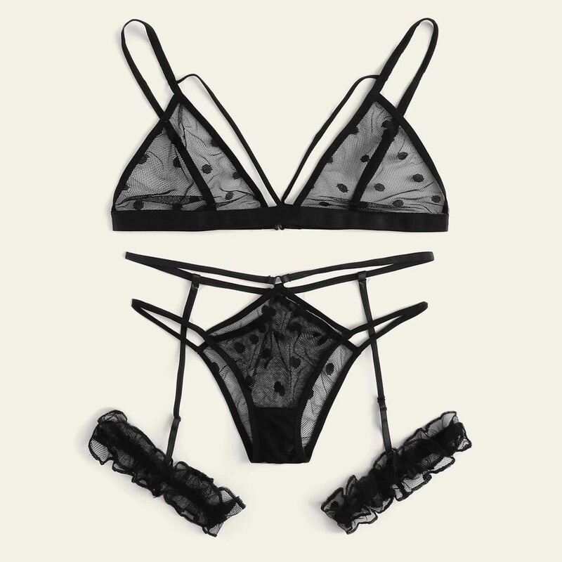 Set de lenjerie intima transparentă din dantelă de modă, perspectivă din plasă, lenjerie sexy pentru femei, lenjerie sexy senzuală, set erotic Бюстгальтер Женский