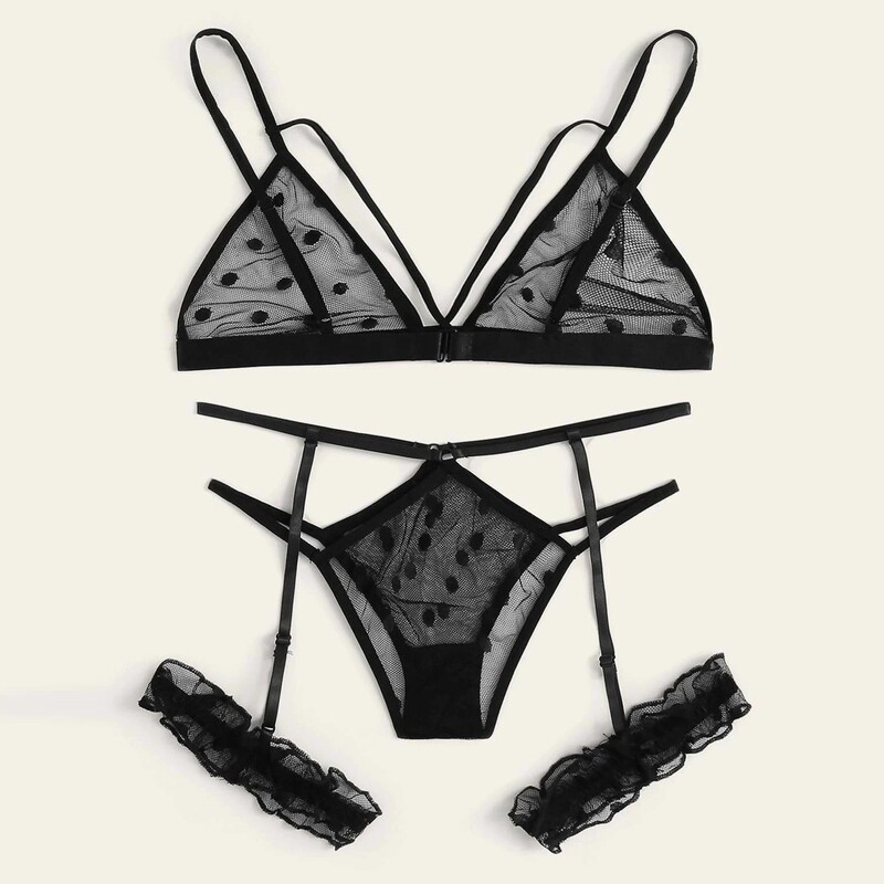 Set de lenjerie intima transparentă din dantelă de modă, perspectivă din plasă, lenjerie sexy pentru femei, lenjerie sexy senzuală, set erotic Бюстгальтер Женский
