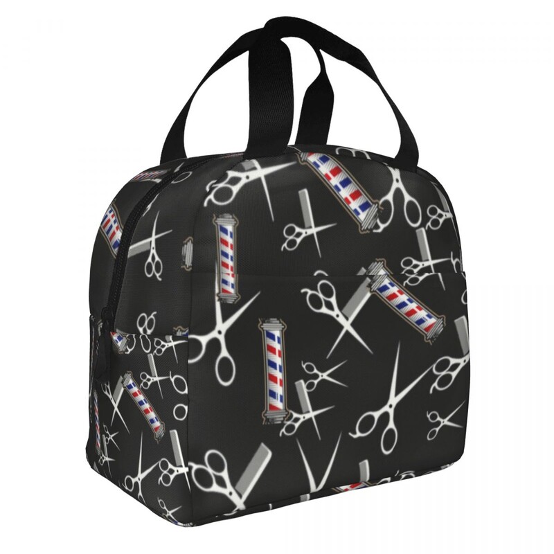 Prilagođeni baber shop frizer frizerski alati torba za ručak za žene muškarce topli hladnjak izolirana kutija za ručak za djecu školu