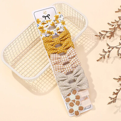 10Pcs/Lot Dječje ukosnice za djevojčice Slatka mašna za pokrivala za glavu za bebe Gumice za kosu Koje za kosu Dječje ukosnice Pokrivala za glavu Dodaci za kosu