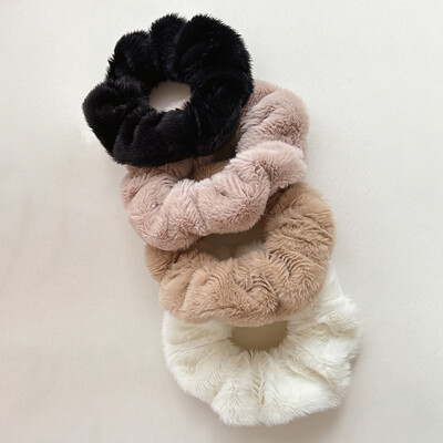 4gab rudens un ziemas augstas kvalitātes Maillard kafijas krāsas resnās zarnas gredzens liela matadata plīša pīles klipšu kombinācija