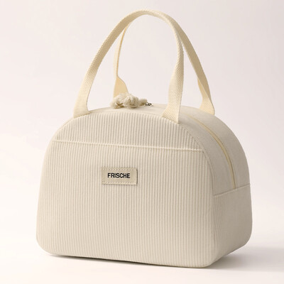 Torba za ručak Samtana toplinska izolacija Kutija za ručak Uzorak jagoda Ručna torbica za ručak Višenamjenska ženska rashladna torba za piknik