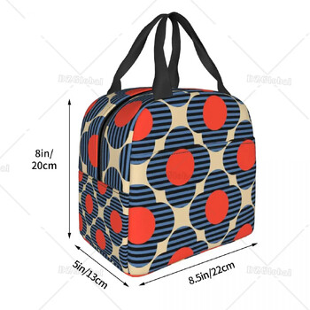 Изолирана чанта за обяд Orla Kiely Pattern Custom Flower Stem Women Portable Cooler Thermal Lunch Box for Kids School Picnic Travel