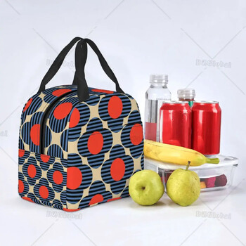 Изолирана чанта за обяд Orla Kiely Pattern Custom Flower Stem Women Portable Cooler Thermal Lunch Box for Kids School Picnic Travel