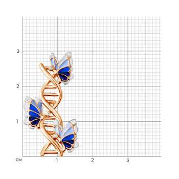 Hanreshe Medical Creative Butterfly DNA Brooch Pins Луксозна генетика Значка за ревер Биология Бижута за лекари, медицински сестри Подаръци