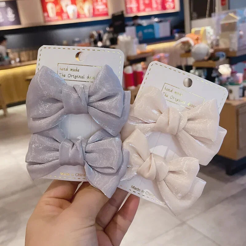 Sweet Bow Kosa za kosu Žene Djevojke Kosače za kosu sa mašnom Djevojčice Princeze Satenske ukosnice s leptirima Duckbill Clip Dječji dodaci za kosu