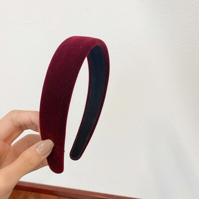 Toamnă Iarnă, pânză moale de catifea, benzi de păr căptușite cu burete pentru femei, fete, cumpărături casual, spălarea feței, accesorii de păr