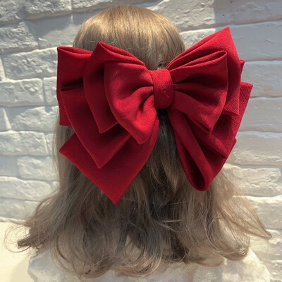 Coreeană, solidă, mare, cu cinci straturi, fundă, agrafe elegante, agrafe de crab, pentru femei, fete, accesorii pentru păr