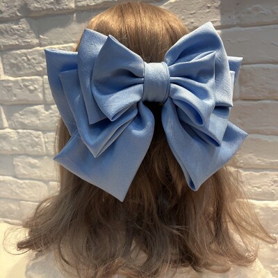 Coreeană, solidă, mare, cu cinci straturi, fundă, agrafe elegante, agrafe de crab, pentru femei, fete, accesorii pentru păr