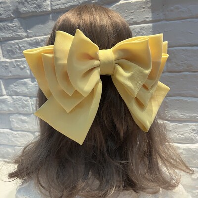 Coreeană, solidă, mare, cu cinci straturi, fundă, agrafe elegante, agrafe de crab, pentru femei, fete, accesorii pentru păr