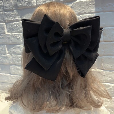 Coreeană, solidă, mare, cu cinci straturi, fundă, agrafe elegante, agrafe de crab, pentru femei, fete, accesorii pentru păr