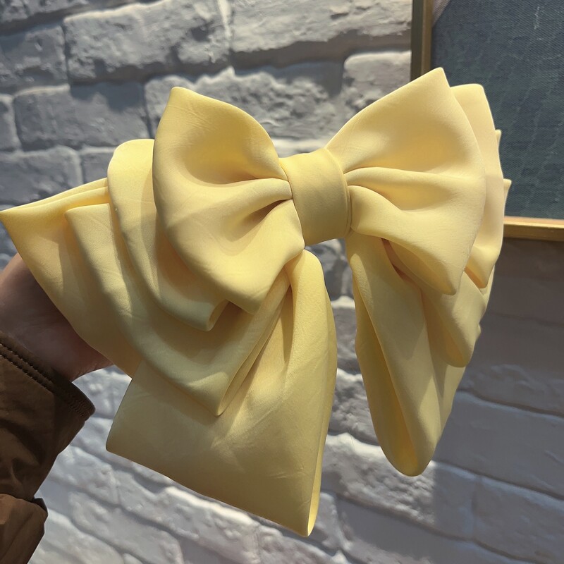 Coreeană, solidă, mare, cu cinci straturi, fundă, agrafe elegante, agrafe de crab, pentru femei, fete, accesorii pentru păr