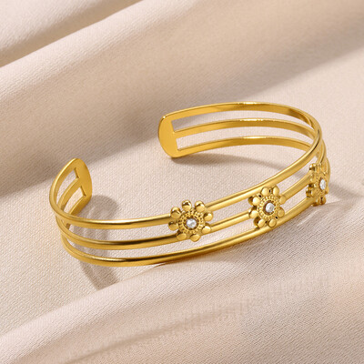 Moderna tauriņa kaklasaites aproce atvērta rokassprādze sievietēm, meitenēm, nerūsējošā tērauda augstas kvalitātes Pulseras zelta krāsas rokassprādzes rotaslietas labākā dāvana