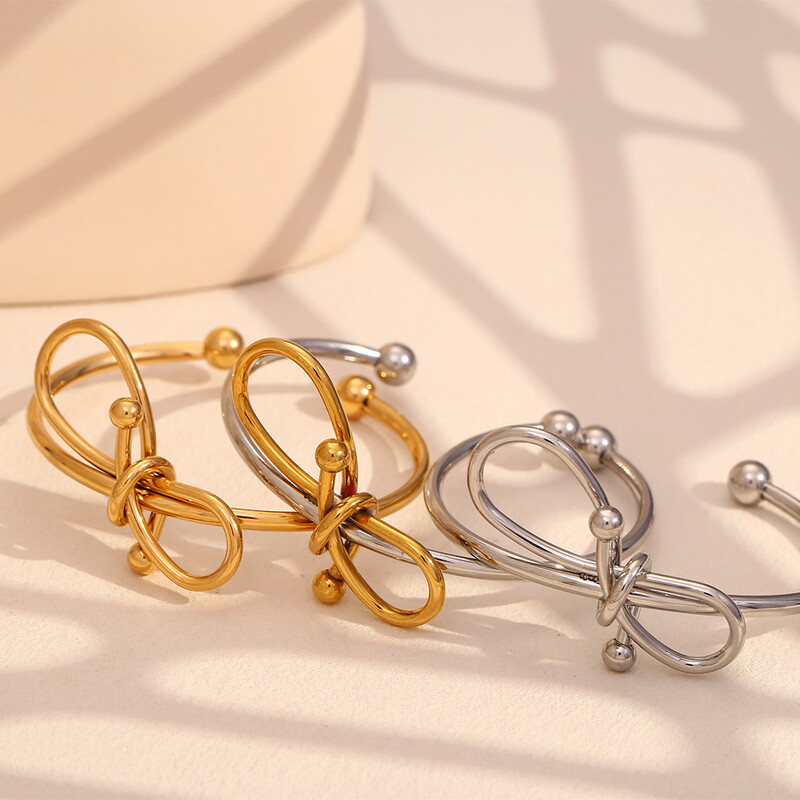 MamacitaSlay Brățări populare de culoare argintiu, placate cu aur, brățări rezistente la apă, bijuterii la modă din oțel inoxidabil pentru femei