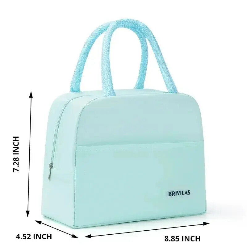 1 bucă geantă portabilă termică pentru prânz, portabilă de mare capacitate, impermeabilă, rezistentă la scurgeri, durabilă, pentru cină pentru studenți, husă Bento, birou în aer liber