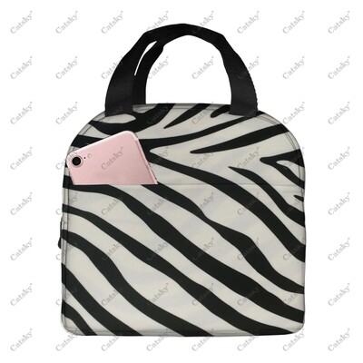 imprimeu leopard, folie de aluminiu portabilă, geantă de prânz izolată, îngroșată, pungă de masă, imprimată, impermeabilă, izolată.