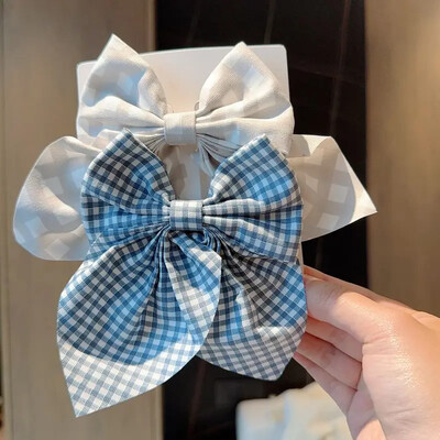 2PCS/Lot jednobojna grosgrain vrpca mašne za kosu Butik kopča za kosu za djevojčice hvataljke za kosu Nova pokrivala za glavu Dječji dodaci za kosu Poklon