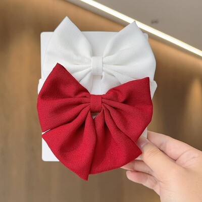 2PCS/Lot jednobojna grosgrain vrpca mašne za kosu Butik kopča za kosu za djevojčice hvataljke za kosu Nova pokrivala za glavu Dječji dodaci za kosu Poklon