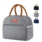 Чанта за обяд Кутия за обяд за жени, възрастни мъже, непропусклива изолирана хладилна чанта с голям капацитет за многократна употреба за работа/офис/пикник/пътуване