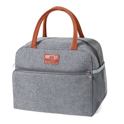 Чанта за обяд Кутия за обяд за жени, възрастни мъже, непропусклива изолирана хладилна чанта с голям капацитет за многократна употреба за работа/офис/пикник/пътуване