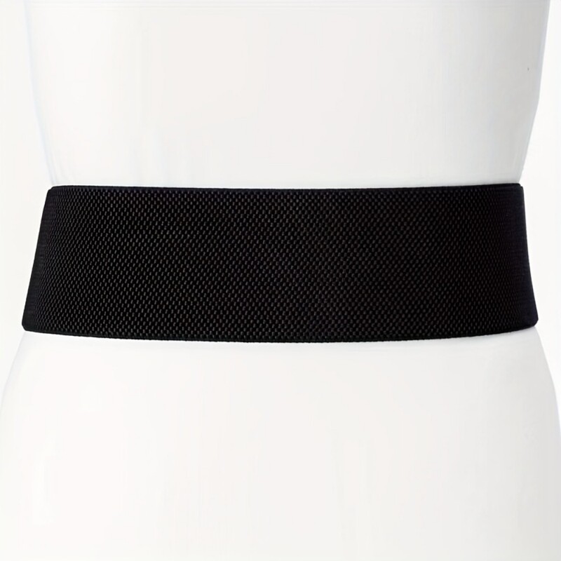 Curele late din PU, elegante, clasice, de culoare solidă, centură elastică, elegantă, brâu de haină pentru femei