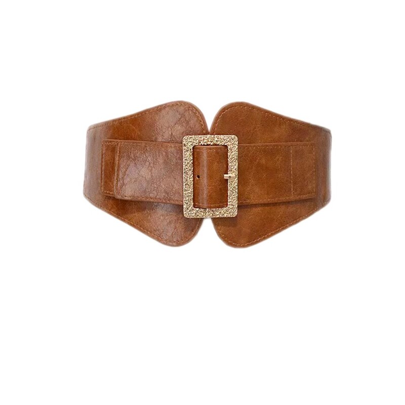 Curele late din PU, elegante, clasice, de culoare solidă, centură elastică, elegantă, brâu de haină pentru femei