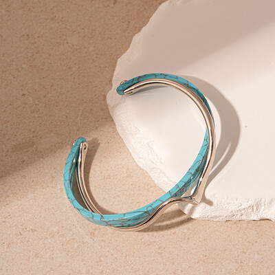 Brățări de lux, alb, cu crustacee, pentru femei, bărbați, geometrice, în formă de C, cu deschidere în cruce răsucită, brățări, bijuterii, cadou