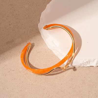 Brățări de lux, alb, cu crustacee, pentru femei, bărbați, geometrice, în formă de C, cu deschidere în cruce răsucită, brățări, bijuterii, cadou