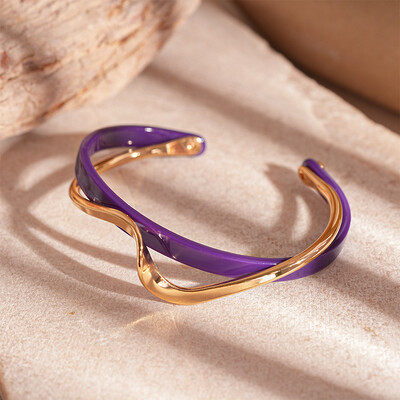 Brățări de lux, alb, cu crustacee, pentru femei, bărbați, geometrice, în formă de C, cu deschidere în cruce răsucită, brățări, bijuterii, cadou