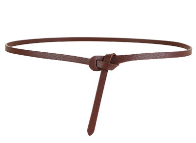 Visokokvalitetni tanki ženski remeni od prave kože, jednostavni, elegantni s osjećajem dizajna za ženske haljine, dizajnerski pojas