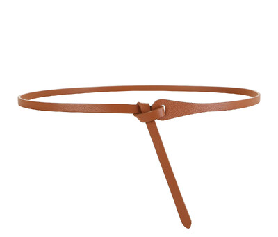 Visokokvalitetni tanki ženski remeni od prave kože, jednostavni, elegantni s osjećajem dizajna za ženske haljine, dizajnerski pojas