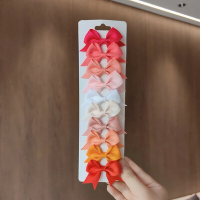 10kom/set Čvrste BB kopče za slatke djevojke Trake s mašnama Butik ukosnice Pokrivala za glavu Dječji dodaci za kosu Pokloni