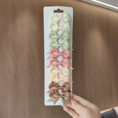 10kom/set Čvrste BB kopče za slatke djevojke Trake s mašnama Butik ukosnice Pokrivala za glavu Dječji dodaci za kosu Pokloni