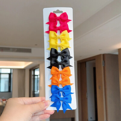 10kom/set Čvrste BB kopče za slatke djevojke Trake s mašnama Butik ukosnice Pokrivala za glavu Dječji dodaci za kosu Pokloni