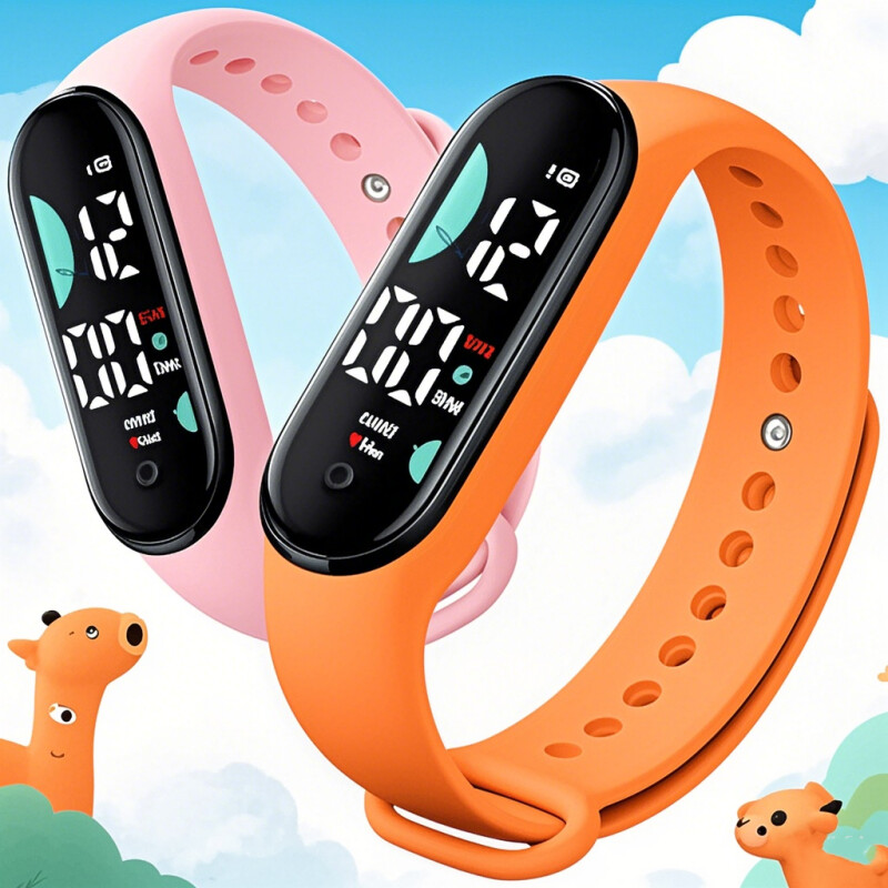 Ceas electronic M9 cu control tactil LED, ceas multifunctional rezistent la apa, barbati, femei, unisex, bratara sportiva digitala pentru copii