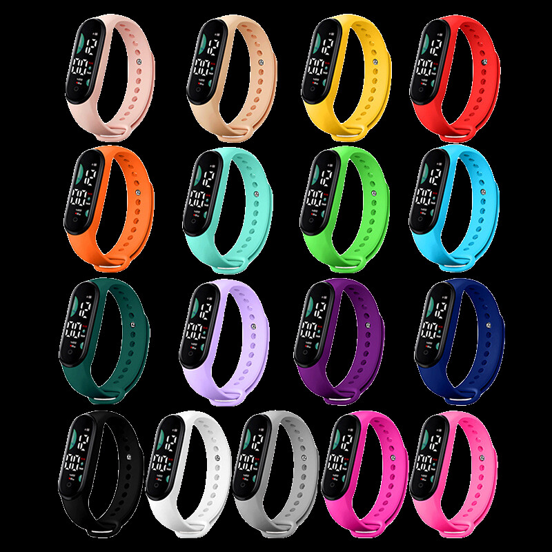Ceas electronic M9 cu control tactil LED, ceas multifunctional rezistent la apa, barbati, femei, unisex, bratara sportiva digitala pentru copii