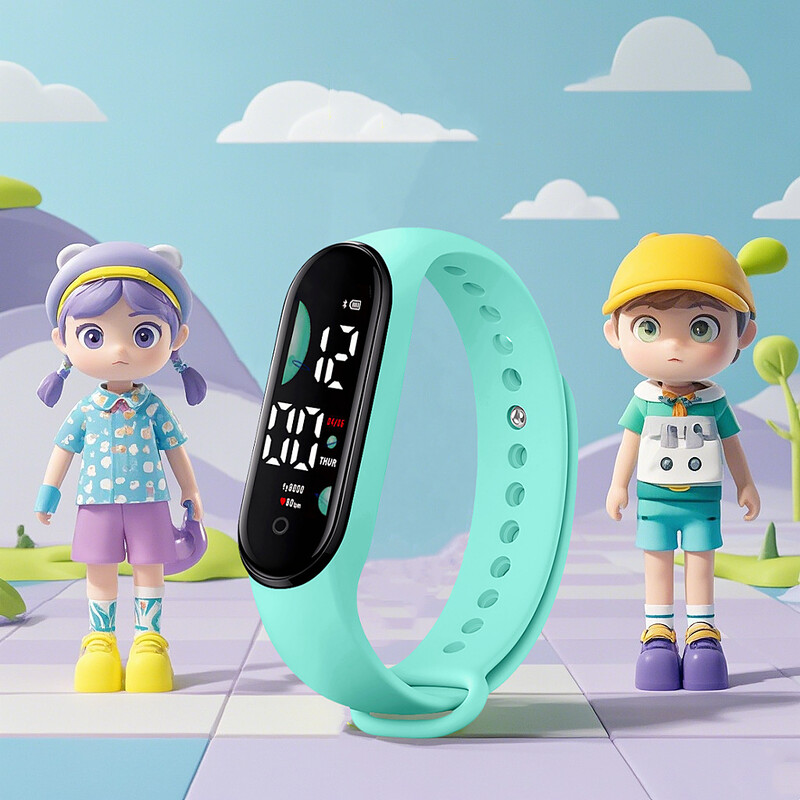 Ceas electronic M9 cu control tactil LED, ceas multifunctional rezistent la apa, barbati, femei, unisex, bratara sportiva digitala pentru copii