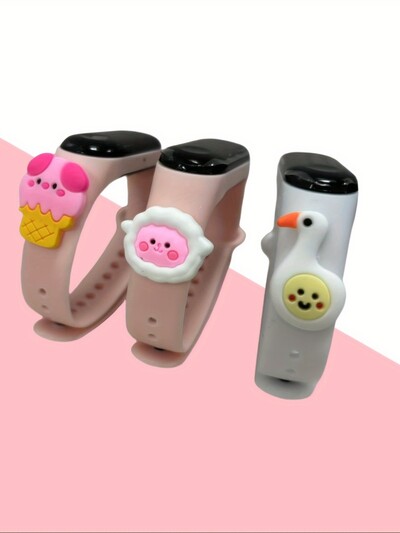 3pcs/setSmart Watch Muškarci Žene Fitness Smart Bracelet Sports Band Monitor Višenamjenski satovi