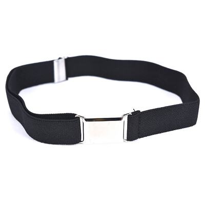 Curea de pânză de culoare uni pentru copii Băieți și fete Curea elastică pentru pantaloni monocrom Lungime reglabilă Curea elastică în talie