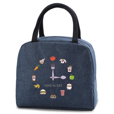 Izolirana torba za ručak Ženske termalne torbe za ručak Kutija za hranu Hladnjak Topla Bento kutija za žene Muškarci Dječja Kutija za ručak za školu i posao